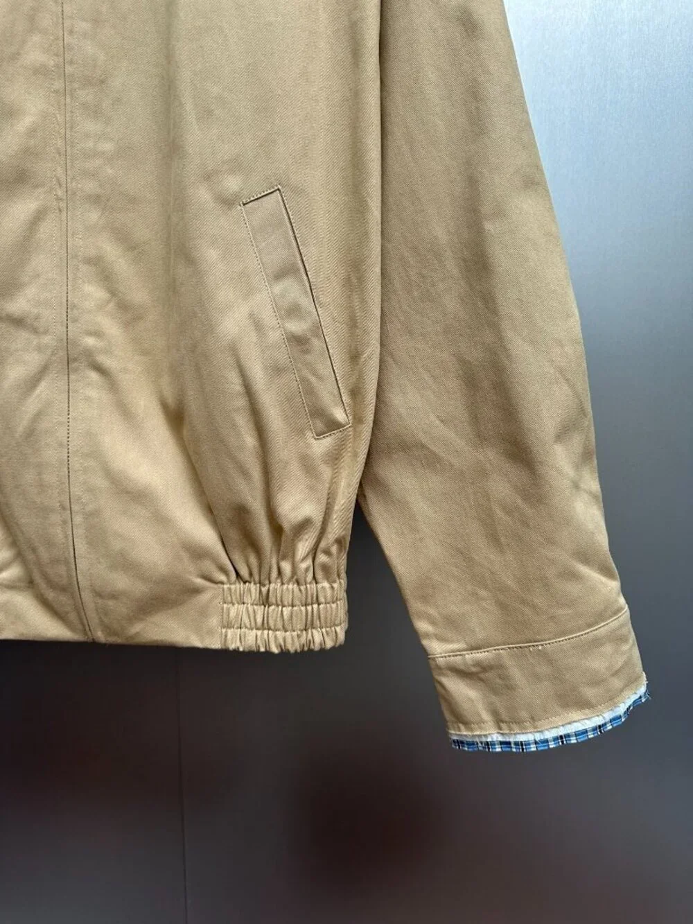 Miu Miu Women's Casual Zip-Collar Faux Two-Piece Jacket — Beige - Picture 3 of 6